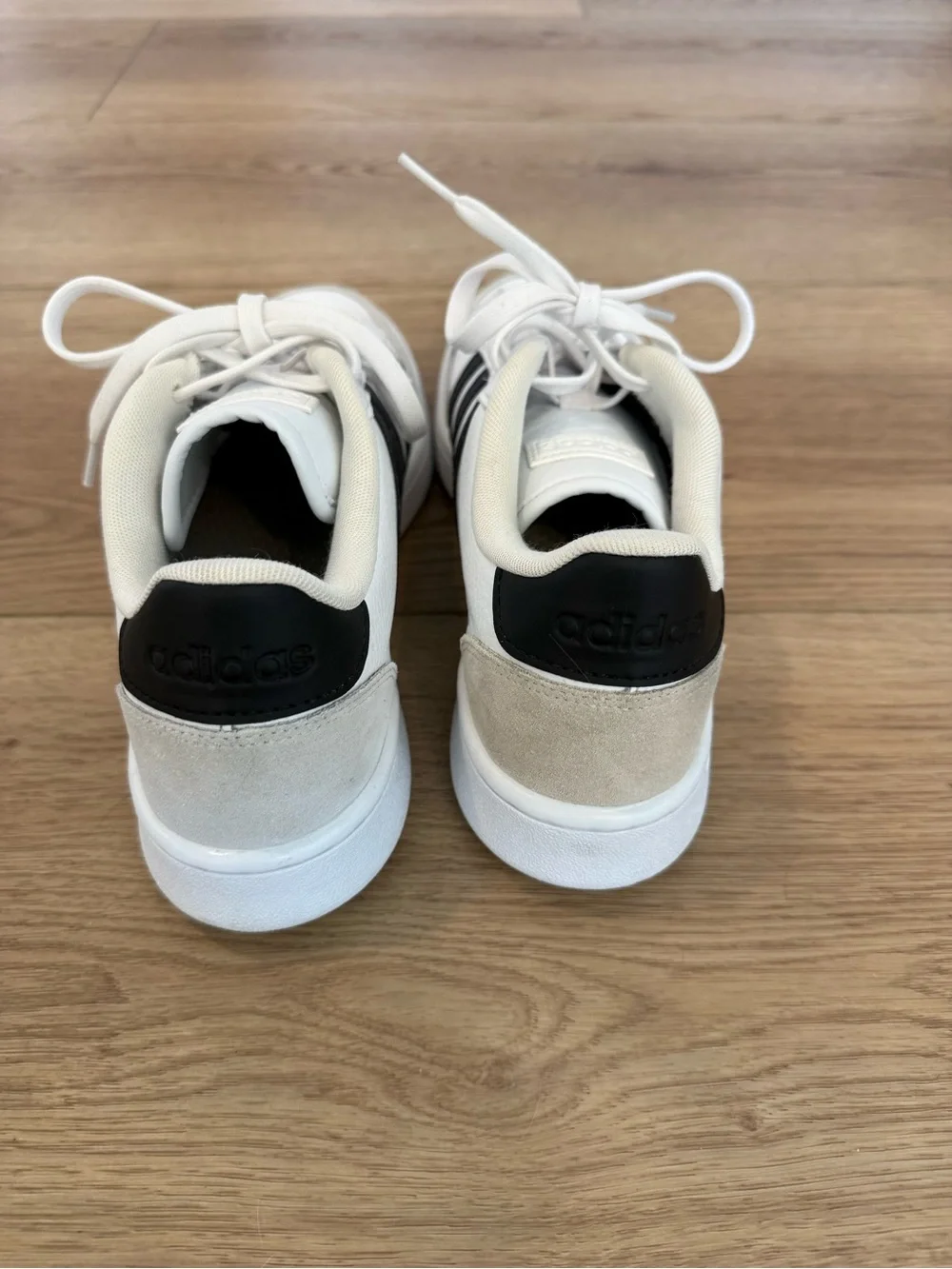 adidas White and Black Classic Low-Top Sneakers